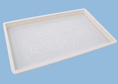China Plastikbetonblock-Formen für die Herstellung warnendes Stapel-langlebiges Gut 100 * 60 * 6cm fournisseur