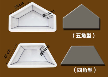 China Halbe sechseckige Patio-Straßenbetoniermaschine formt pp.-Material 20 * 20cm die gute Härte fournisseur