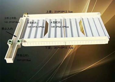 China Glatte konkrete Zaun-Posten-Oberflächenformen, ABS Plastikzement-Zaun-Formen fournisseur